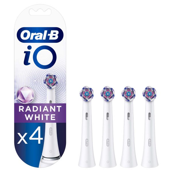 سری یدکی مسواک برقی اورال بی مدل iO Radiant White بسته 4 عددی